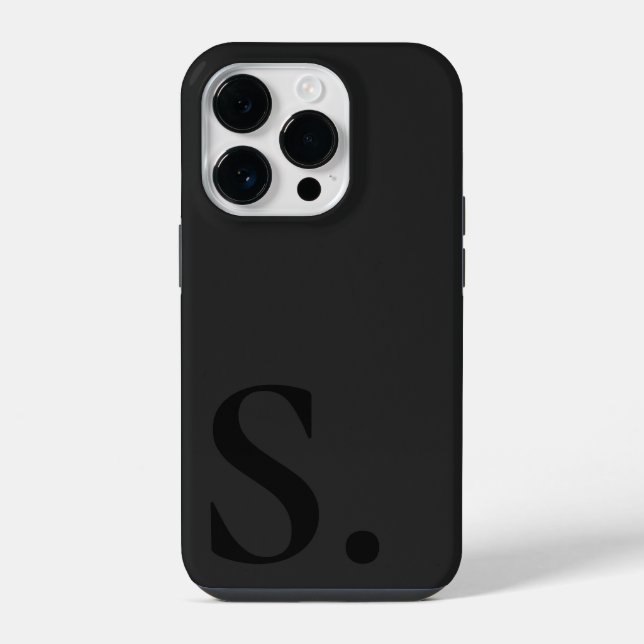 Custom with Initial Name iPhone Hülle (Rückseite)