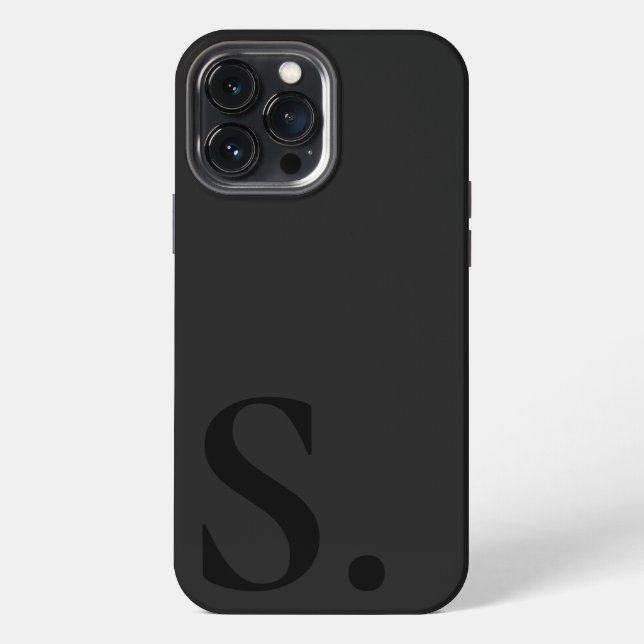 Custom with Initial Name iPhone Hülle (Rückseite)