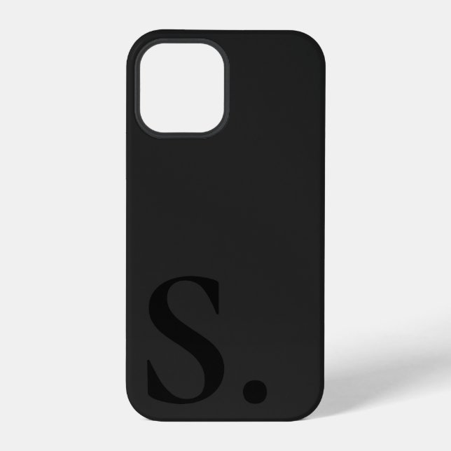 Custom with Initial Name iPhone Hülle (Rückseite)