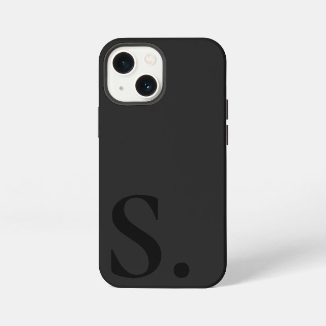Custom with Initial Name iPhone Hülle (Rückseite)
