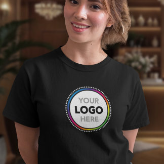 Custom Women's Business T-Shirt - Add Your Logo Tri-Blend Shirt