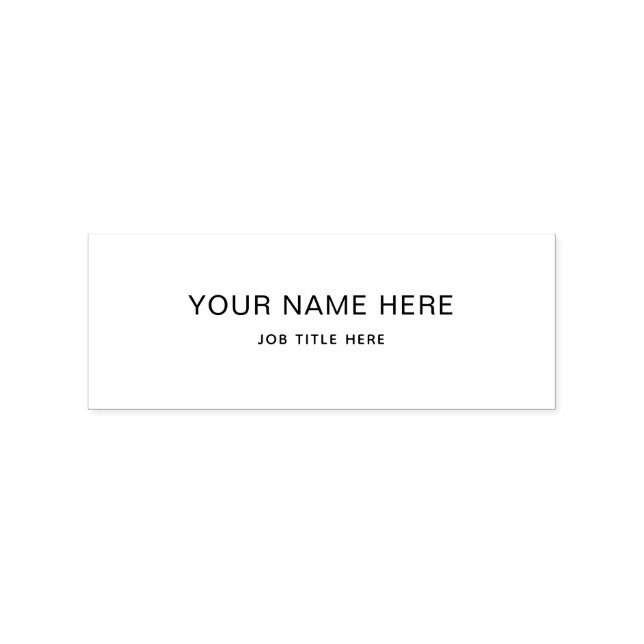 Custom Wood Art Stamps – Name & Job Title Gummistempel (Stempel)