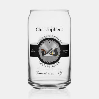 Custom Woodwork Saw Blade Plane Drinkware Beer Dosenglas