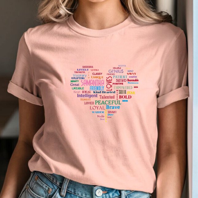 Custom Word Art Heepake hinzufügen Ihre eigenen Wo T-Shirt (Von Creator hochgeladen)