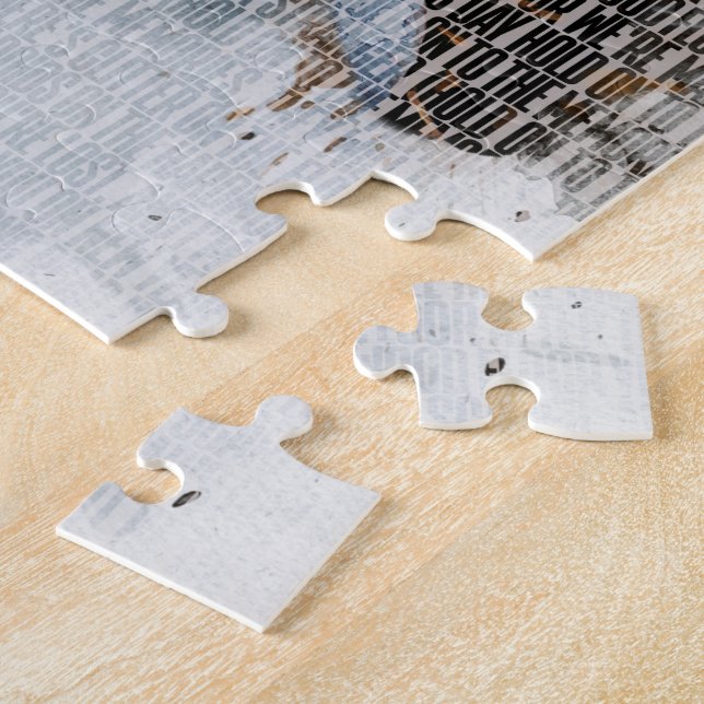 Custom Word Art. Wasserfarben Foto von Worten gema Puzzle (Seite)