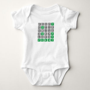 Custom Wordle Baby Bodysuit Strampler