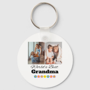 Custom Worlds Best Oma Foto - Personalisieren Sie Schlüsselanhänger