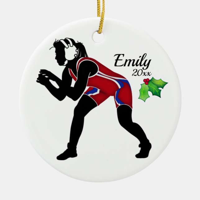 Custom Wrestling Weihnachtsschmuck Red (Vorne)