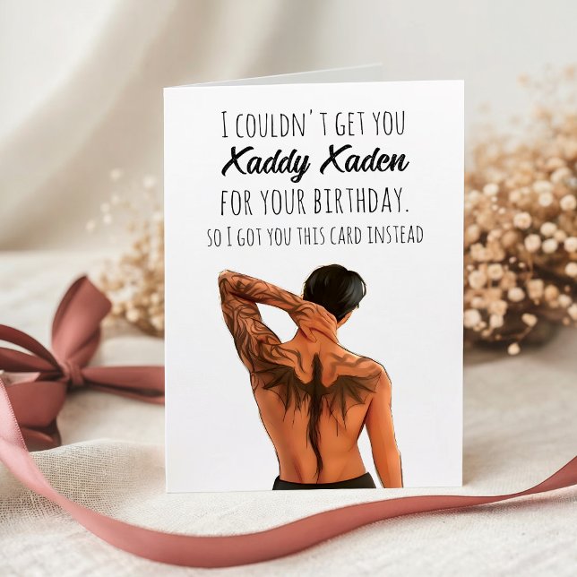 Custom Xaddy Xaden BookFunny Birthday Card Karte (Von Creator hochgeladen)