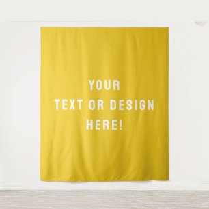 Custom XL Mustard Tapestry - Machen Sie es heute Wandteppich