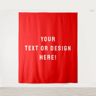 Custom XL Red Tapesture - Machen Sie es heute zu I Wandteppich