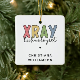 Custom Xray Technologist Röntgen Tech Geschenke Keramikornament