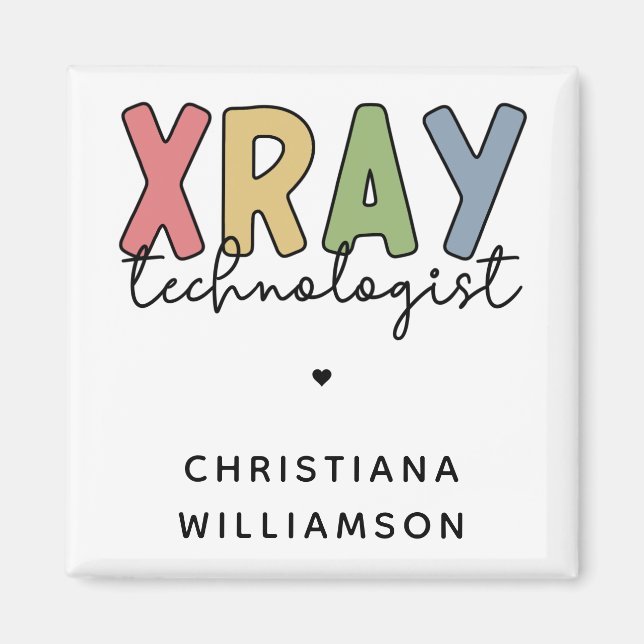 Custom Xray Technologist Röntgen Tech Geschenke Magnet (Vorne)