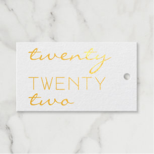 Custom Year 2022 Moderne Typografie Elegant Geschenkanhänger