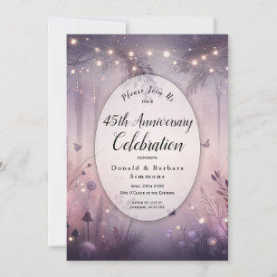 Custom Year Ethereary Fairy Lights Forest Einladung