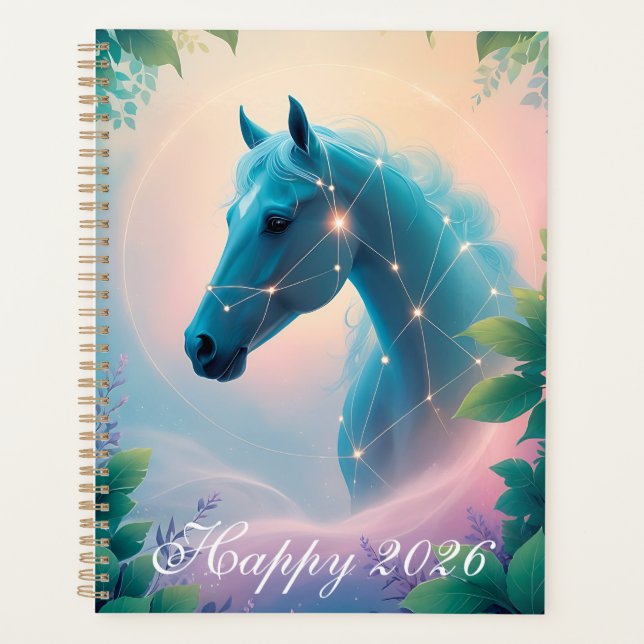 Custom Year of the Horse 2026 Planer (Vorderseite)