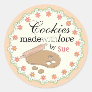 Custom Year 'Round Pastel Cookie Geschenkaufkleber Runder Aufkleber