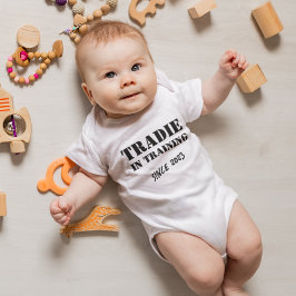 Custom Year "Tradie in Training" Funny Baby Strampler