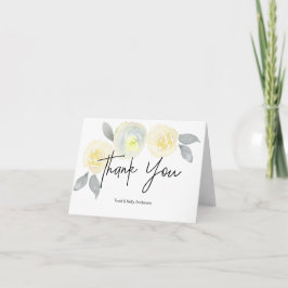 Custom Yellow & Grey Dankeschön Card Dankeskarte