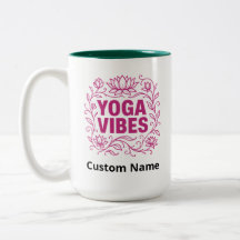Custom Yoga Vibes Lotus Vines