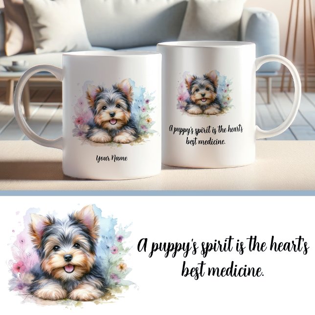 Custom Yorkshire Terrier Tasse mit Zitat (Von Creator hochgeladen)