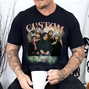 Custom Your Oben Bootleg Foto Bootleg Girlfriend T-Shirt