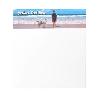 Custom Your Pet Photo Notepad Personalized Text Notizblock