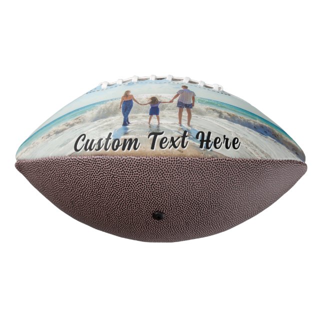 Custom Your Photo Football Personalized Text (Gedreht 270)