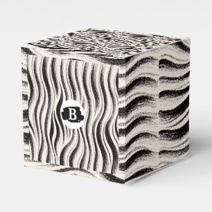 Custom Zebra Favor Box - Personalisiertes Gastgesc Geschenkschachtel