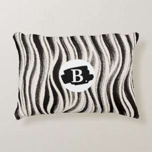 Custom Zebra Stripe Accent Pillow - Personalisiert Dekokissen