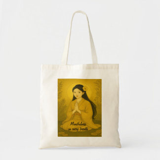 Custom Zen Meditation Whimsical Art Mindfullness Tragetasche
