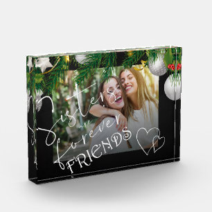 Custom Zitat "Sisters are Forever Friends" Fotoblock
