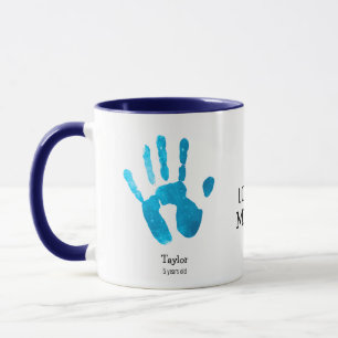 Custom Zwei Handdrucke Wir Liebe Sie, Mommy! Tasse