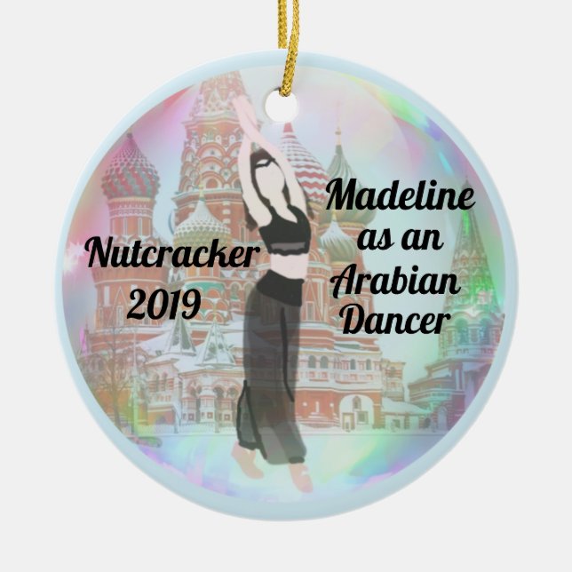 Customable Nutcracker Ornament - Arabian Dancer (Vorne)