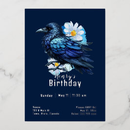 Custome Crow Birthday Folieneinladung