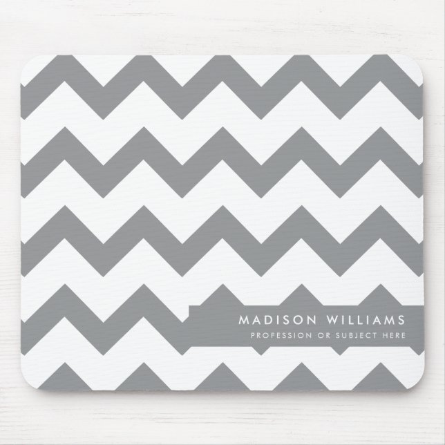 Custome Minimal Modern Zigzag Mouse Pad Mousepad (Vorne)