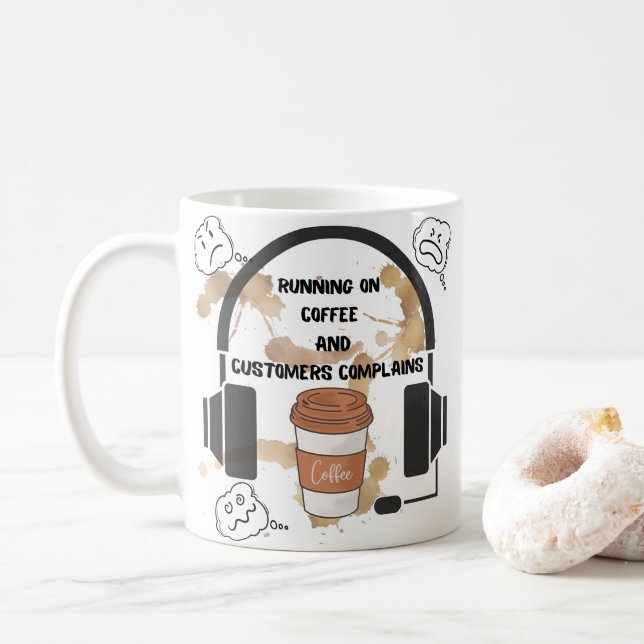 Customer service mug kaffeetasse (Mit Donut)