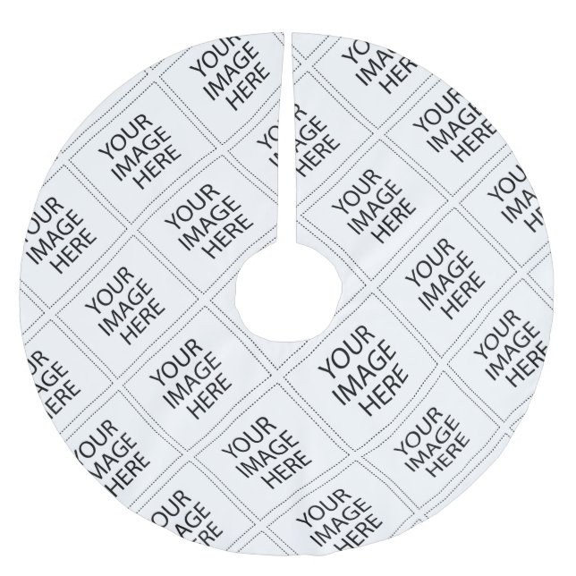 #CustomImageLogoTreeSkirts Polyester Weihnachtsbaumdecke (Vorderseite)