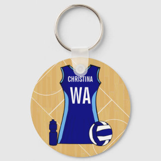 Customisabe Netball Schlüsselring Nichola Schlüsselanhänger