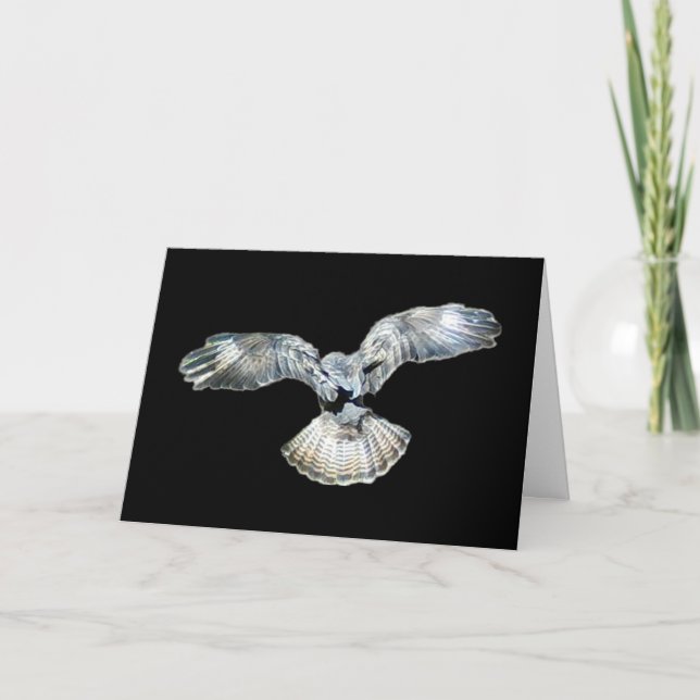 Customisable Buzzard Fanned Wings Greeting Card  Karte (Vorderseite)