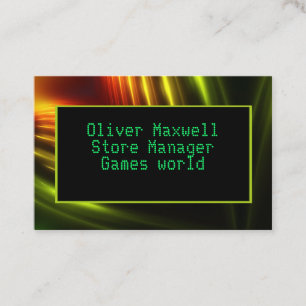 Customisable futuristic space abstract business ca visitenkarte