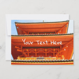 Customisable Kiyomizu-Temple, Kyoto, Japan Karte