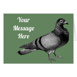Customisable Vintage pigeon