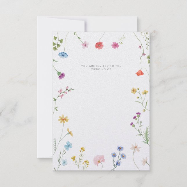 Customisable wedding invitation einladung (Vorderseite)