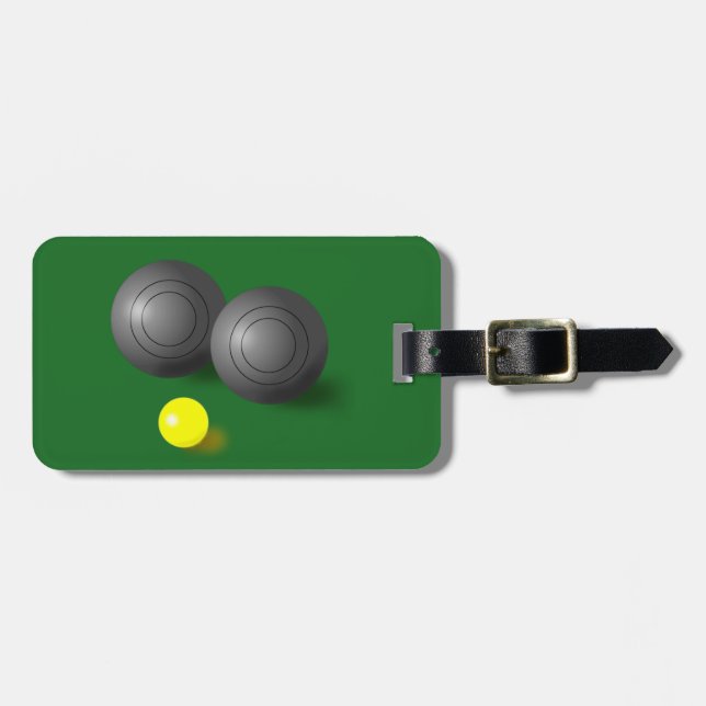 Customiseable Rasen rollt, kurzer Gepäckanhänger (Vorderseite horizontal)