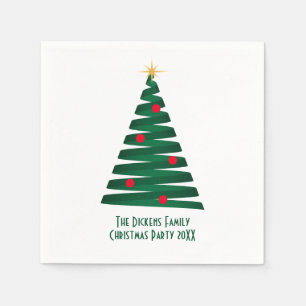 Customiz"Mod" Graphic Christmas Tree Paper Napkins Serviette