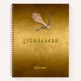 Customizable 8.5 x 11 Lughnasadh Harvest Notebook Notizbuch