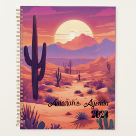 Customizable agenda, planner, name, year, desert planer