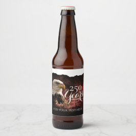 Customizable America's 250th Beverage Label Bierflaschenetikett