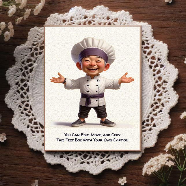 Customizable Any Occasion Cooking / Chef Postcard Postkarte (Von Creator hochgeladen)